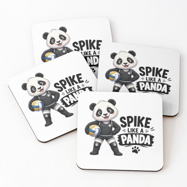 Item preview, Spike Like A Panda Volleyball T-Shirt designed and sold by redblink store.