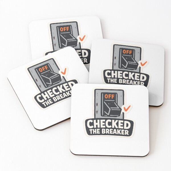 Item preview, Checked The Breaker Electrician Funny Minimal Design designed and sold by Naviora.