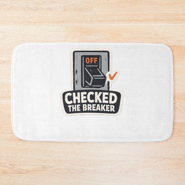 Item preview, Checked The Breaker Electrician Funny Minimal Design designed and sold by Naviora.