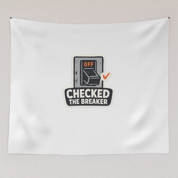 Item preview, Checked The Breaker Electrician Funny Minimal Design designed and sold by Naviora.