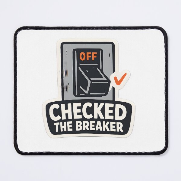 Item preview, Checked The Breaker Electrician Funny Minimal Design designed and sold by Naviora.