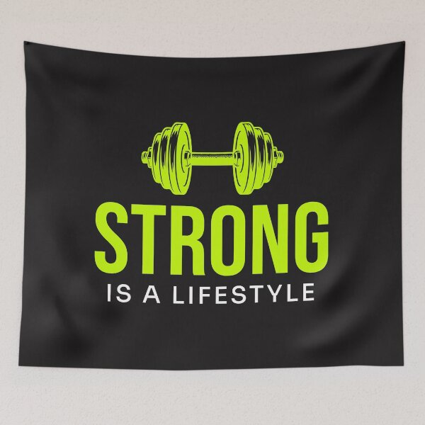 Item preview, Strong Is a Lifestyle Gym Tshirt designed and sold by CreativeFrndz.