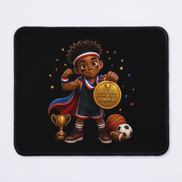 Item preview, First Day of My Last Year in Elementary,Little Champion Last Year Of Elementary School Sports MVP Boy designed and sold by Crystal-Tree.