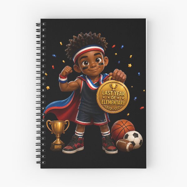 Item preview,  First Day of My Last Year in Elementary,Little Champion Last Year Of Elementary School Sports MVP Boy designed and sold by Crystal-Tree.