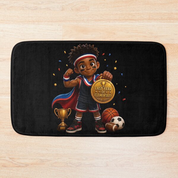 Item preview,  First Day of My Last Year in Elementary,Little Champion Last Year Of Elementary School Sports MVP Boy designed and sold by Crystal-Tree.