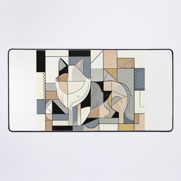 Item preview, cubist animal artwork designed and sold by forget45studio.