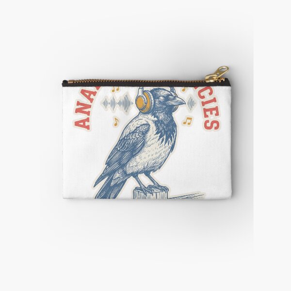 Item preview, Analog Frequencies Vintage Crow Headphones Woodcut Engraving T-Shirt Design designed and sold by KIDEnia.