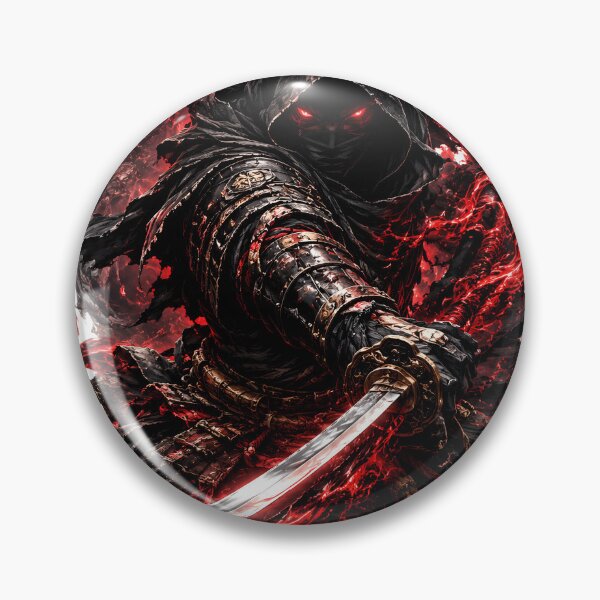 Item preview, Shadow Samurai Assassin - Red Flame Katana Warrior designed and sold by MouradStudio.