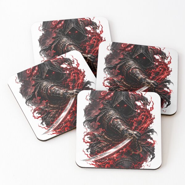 Item preview, Shadow Samurai Assassin - Red Flame Katana Warrior designed and sold by MouradStudio.