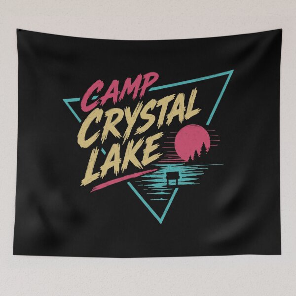 Aperçu de l'œuvre Camp Crystal Lake Design rétro créée et vendue par ChunkByChunk.