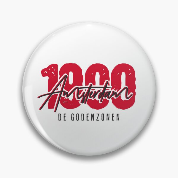 Artikelvorschau, Amsterdam De Godenzonen Fußball Vintage weiß entworfen und verkauft von Red-since-1892.