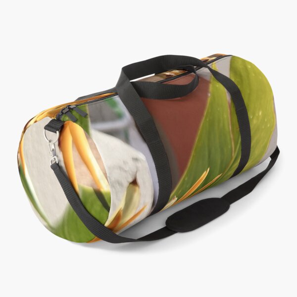 Item preview, Orange tropical ginger flowers with green leaves designed and sold by PhuongVoArt.