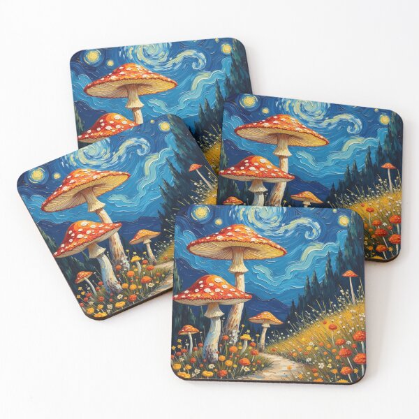 Item preview, Surreal Mushroom Night designed and sold by Mary Spencer.