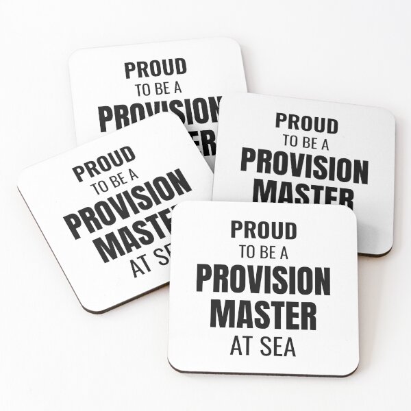 Item preview, Proud to be a Provision Master at Sea (Black) designed and sold by ShipCrewNation.