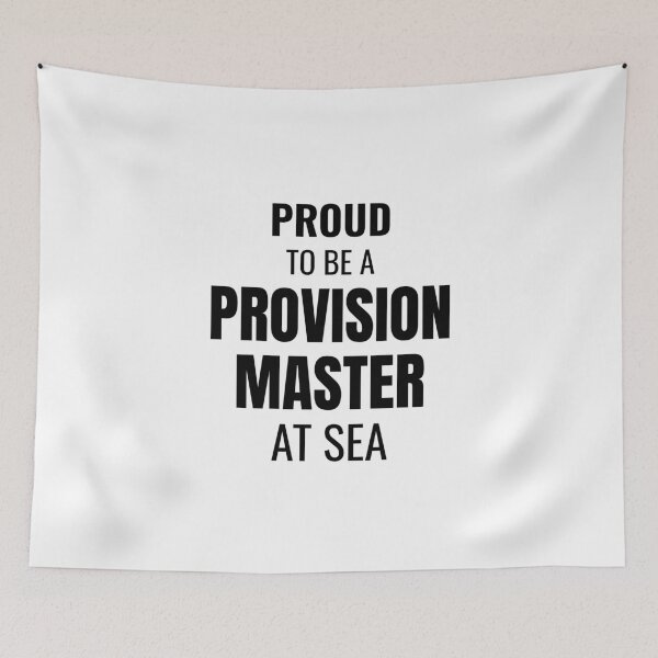 Item preview, Proud to be a Provision Master at Sea (Black) designed and sold by ShipCrewNation.