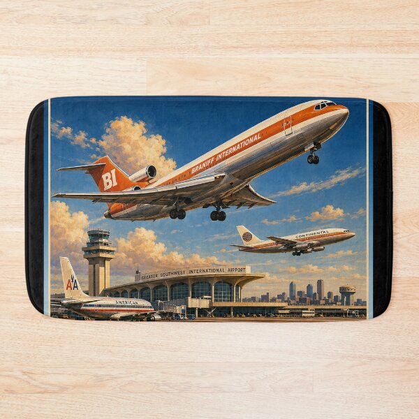 Item preview, Greater Southwest International Airport GSW – Vintage Fort Worth Airport Travel designed and sold by RetroAviation.