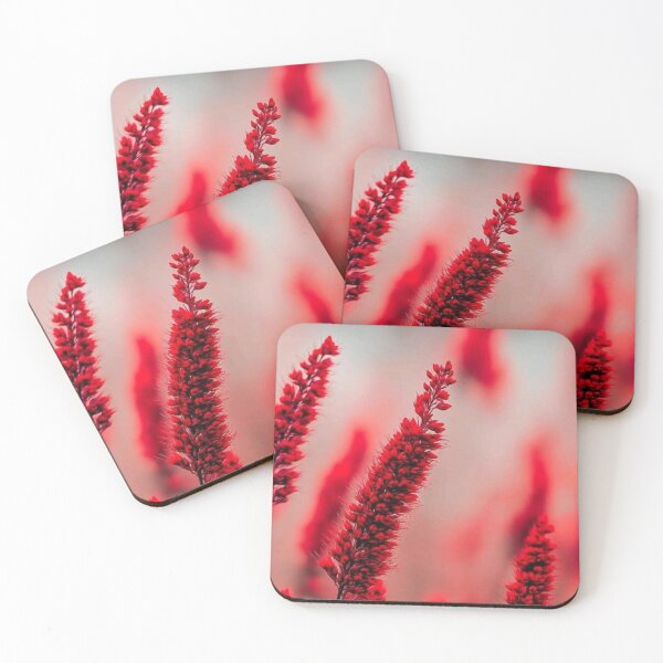 Item preview, Crimson Red Salvia Flowers Soft Bokeh Nature Photography designed and sold by LYAN-STORE.