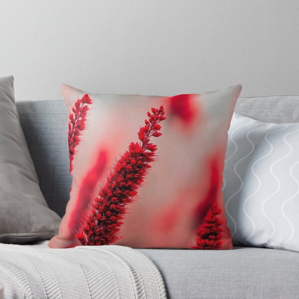 Item preview, Crimson Red Salvia Flowers Soft Bokeh Nature Photography designed and sold by LYAN-STORE.