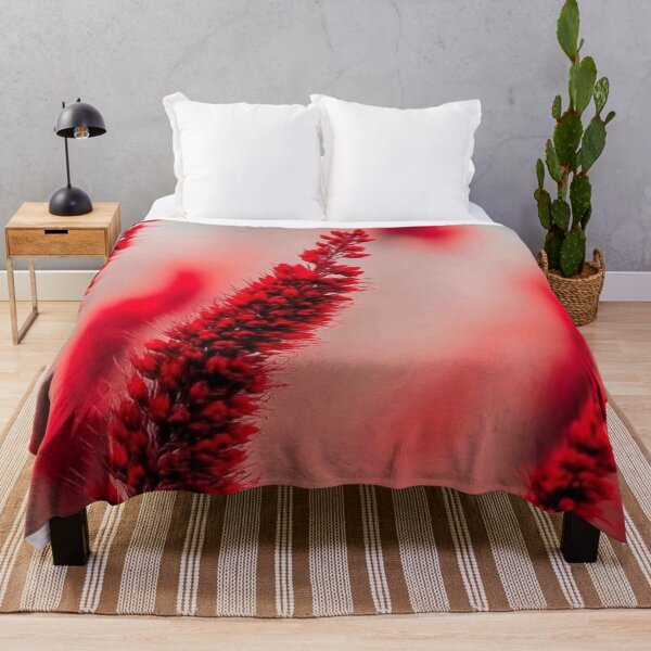 Item preview, Crimson Red Salvia Flowers Soft Bokeh Nature Photography designed and sold by LYAN-STORE.