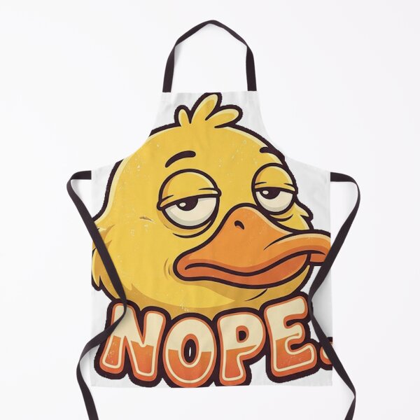 Item preview, NOPE Funny Sleepy Duck Retro Sticker designed and sold by RoyArt0.