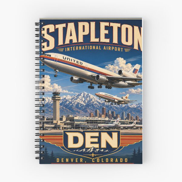 Artikelvorschau, Stapleton International Airport DEN – Vintage Denver Airport Travel entworfen und verkauft von RetroAviation.