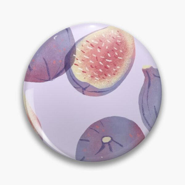 Item preview, Purple Figs Watercolor Slice Pastel Lilac Fruit Seamless Pattern designed and sold by LYAN-STORE.