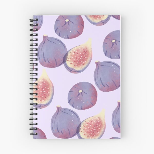 Item preview, Purple Figs Watercolor Slice Pastel Lilac Fruit Seamless Pattern designed and sold by LYAN-STORE.