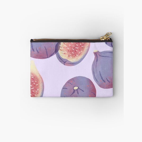 Item preview, Purple Figs Watercolor Slice Pastel Lilac Fruit Seamless Pattern designed and sold by LYAN-STORE.