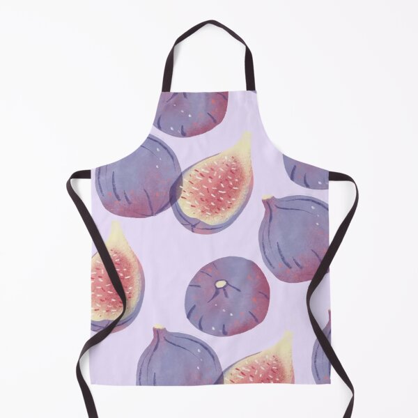 Item preview, Purple Figs Watercolor Slice Pastel Lilac Fruit Seamless Pattern designed and sold by LYAN-STORE.
