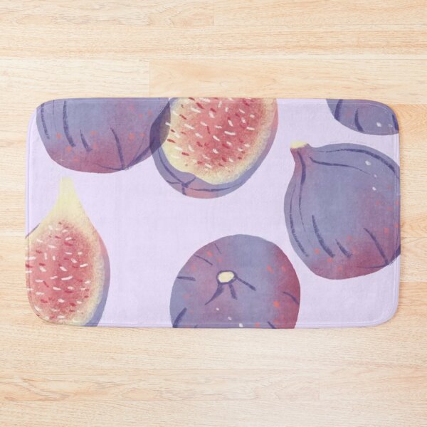 Item preview, Purple Figs Watercolor Slice Pastel Lilac Fruit Seamless Pattern designed and sold by LYAN-STORE.
