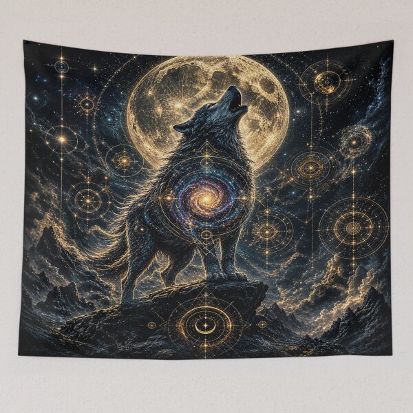 Item preview, Wolf at full moon designed and sold by Losthope Creations.