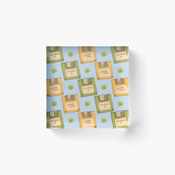 Item preview, 90s Floppy Disk and Nostalgic Memories Retro Pattern 3 designed and sold by SimplePoDesign.