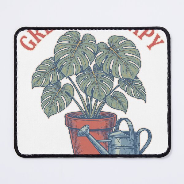 Item preview, Green Therapy Vintage Monstera Plant Woodcut Engraving T-Shirt Design designed and sold by KIDEnia.