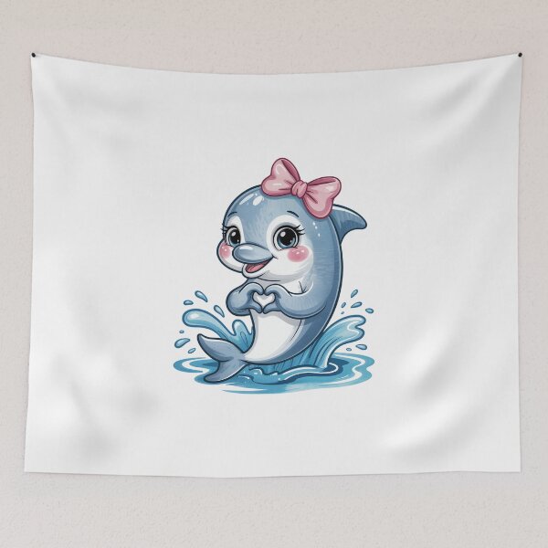 Item preview, Dolphin with heart shape designed and sold by jkrphoto.