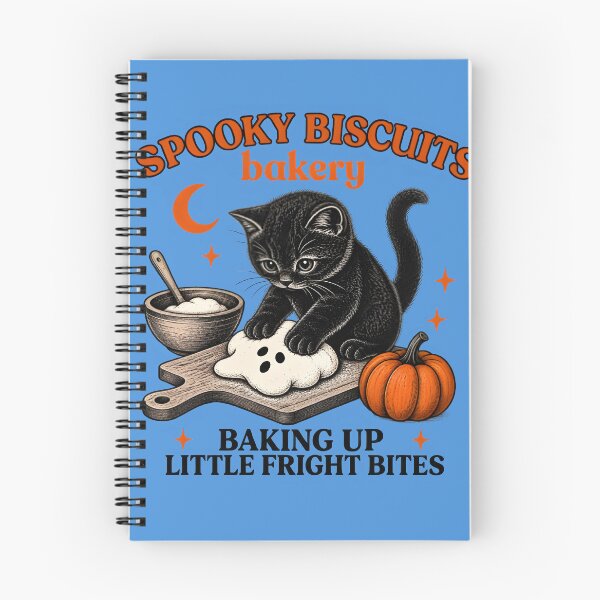 Item preview, Spooky Black Cat Halloween Bakery, Funny Kitty Biscuits Bakery Shirt,Cat Halloween Fall TShirt Vintage Baking Pumpkin T-Shirt Cat Lover Fall Gift designed and sold by beyond-canvas.