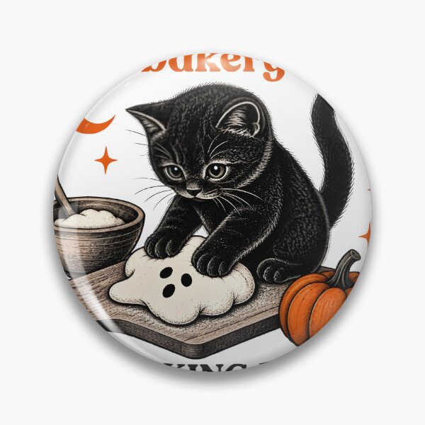 Item preview, Spooky Black Cat Halloween Bakery, Funny Kitty Biscuits Bakery Shirt,Cat Halloween Fall TShirt Vintage Baking Pumpkin T-Shirt Cat Lover Fall Gift designed and sold by beyond-canvas.