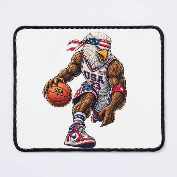 Item preview, American Hoops Eagle T-Shirt | Vintage USA Basketball Patriotic Sports Graphic designed and sold by FashionHubLK.