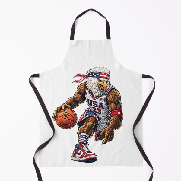 Item preview, American Hoops Eagle T-Shirt | Vintage USA Basketball Patriotic Sports Graphic designed and sold by FashionHubLK.