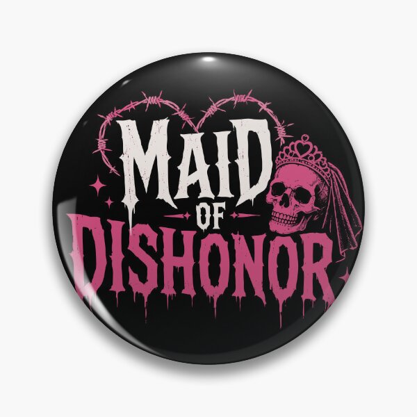 Item preview, Maid of Dishonor Honor Gothic Bride designed and sold by pixiedustpaint.