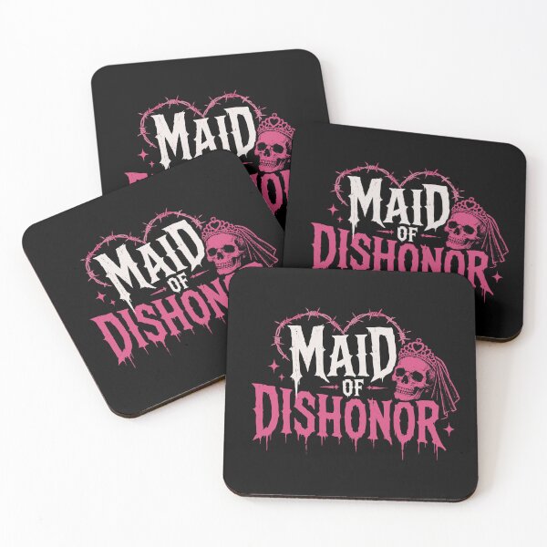 Item preview, Maid of Dishonor Honor Gothic Bride designed and sold by pixiedustpaint.