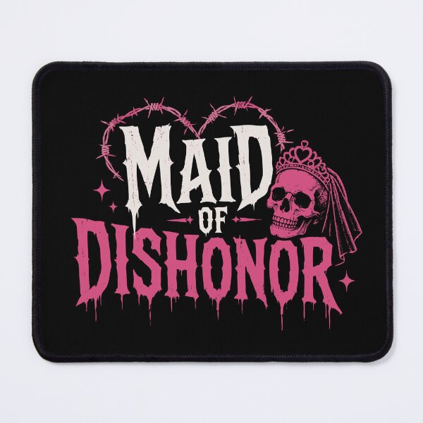 Item preview, Maid of Dishonor Honor Gothic Bride designed and sold by pixiedustpaint.