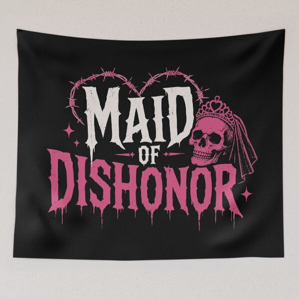 Item preview, Maid of Dishonor Honor Gothic Bride designed and sold by pixiedustpaint.