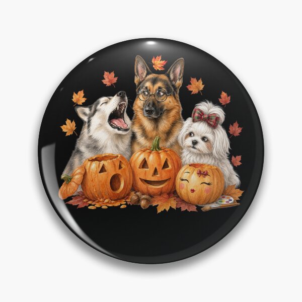 Item preview, Spooky Dog Funny Halloween Pumpkins Autumn designed and sold by Cute & Sassy Custom Gifting Boutiques.