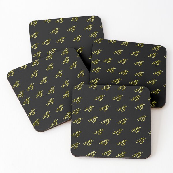 Item preview, Level Up Neon Yellow Repeated Pattern designed and sold by MJ-1103.