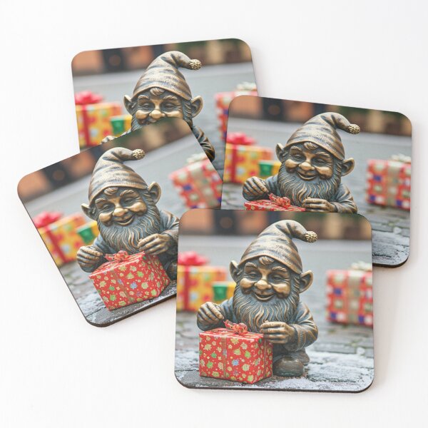 Item preview, Wroclaw Gnome Wrapping Christmas Presents designed and sold by Purrfecta.