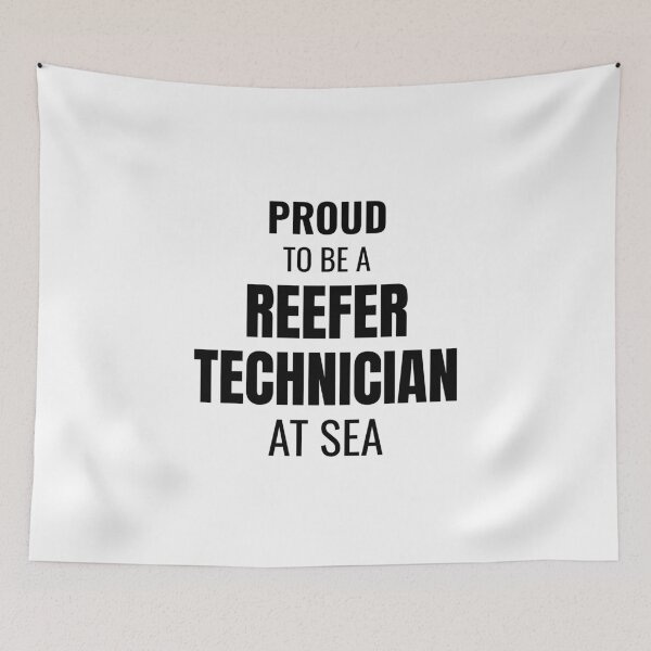 Item preview, Proud to be a Reefer Technician at Sea (Black) designed and sold by ShipCrewNation.
