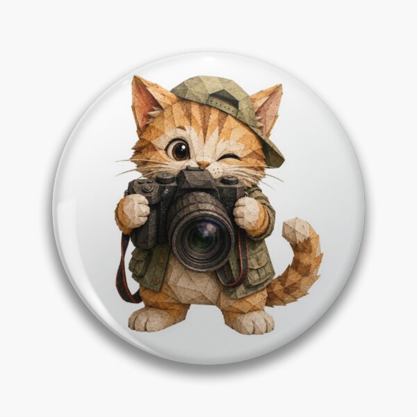 Item preview, Origami Photographer Cat with Camera designed and sold by Snurly.