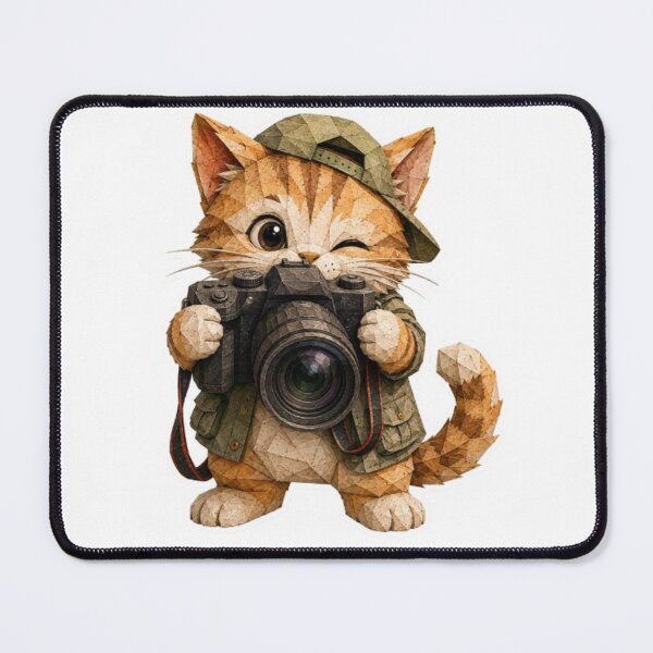 Item preview, Origami Photographer Cat with Camera designed and sold by Snurly.