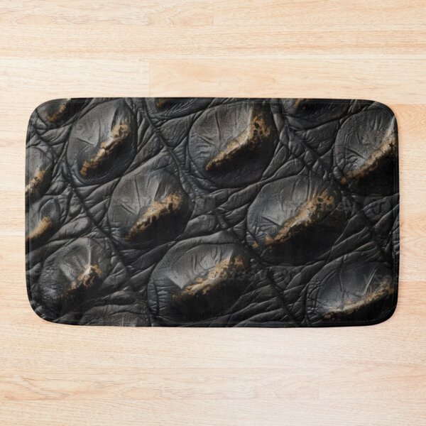 Item preview, Black Alligator Crocodile Skin Leather Scales Macro Texture designed and sold by LYAN-STORE.
