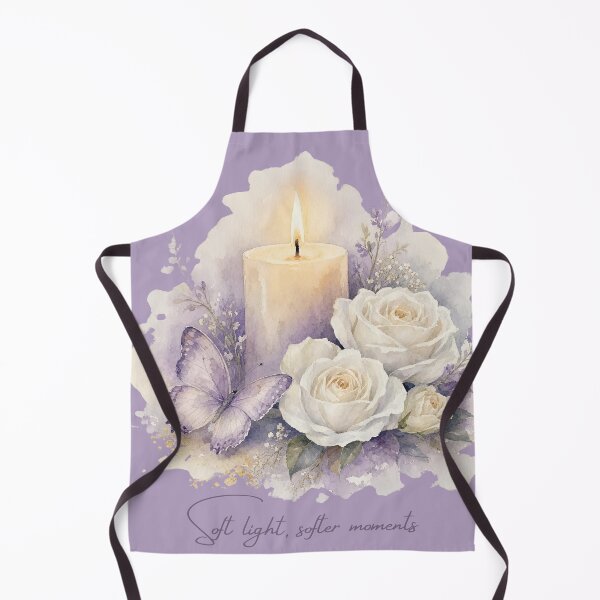 Item preview, Soft Light Softer Moments | Lavender Candle & White Rose Aesthetic | Cozy Floral Art designed and sold by BLOOMVELLE.